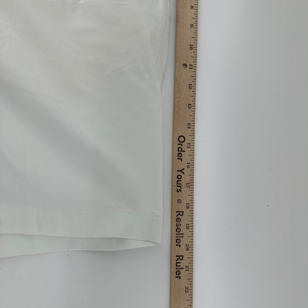 J.Crew Portside Chino Shorts Men 35 White Solid Stretch 9" Inseam Oarsman New - Picture 4 of 10